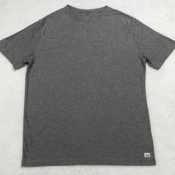 Vuori Strato Tech Tee Shirt Men’s L Gray V126 Light Soft Performance Athletic - Picture 1 of 9